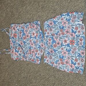 NWOT Floral Tankini and Swim Skirt